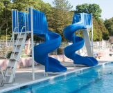 Commercial pool slide