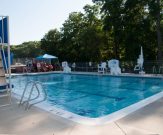 Commercial pool with swimming lanes